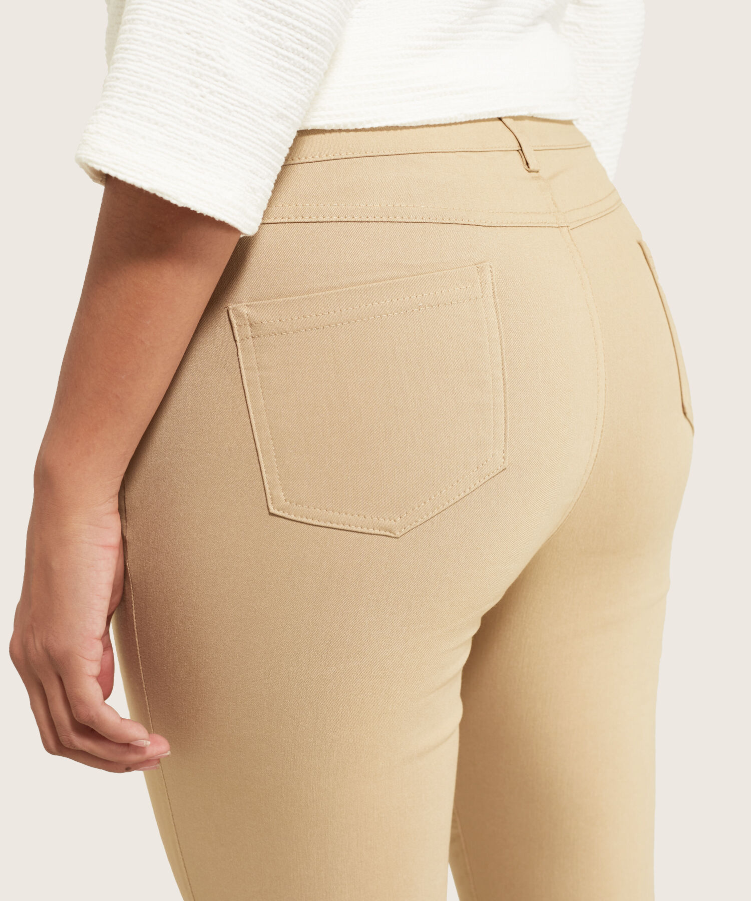 Pantalon 5 Bolsillos Unicolor En Drill